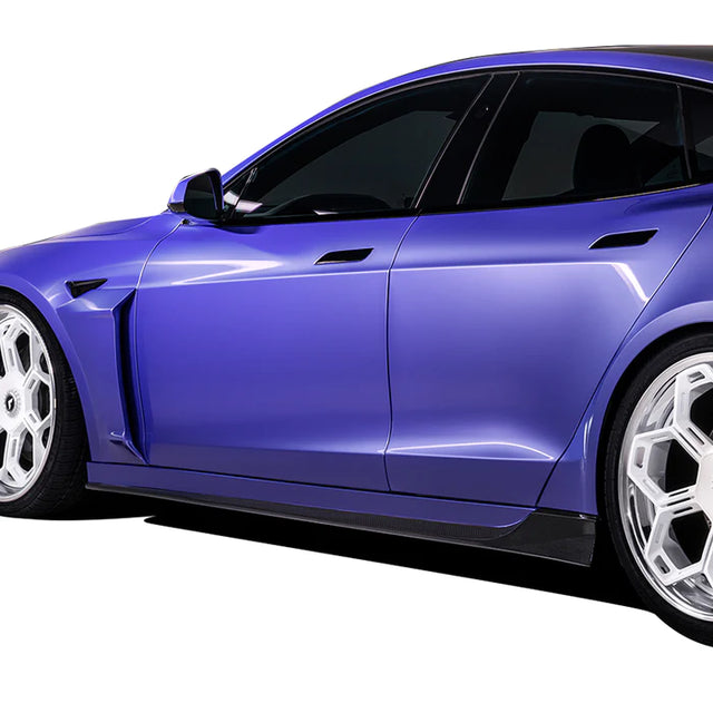 Vorsteiner - VRS Carbon Fiber Side Skirts - Tesla Model S Plaid