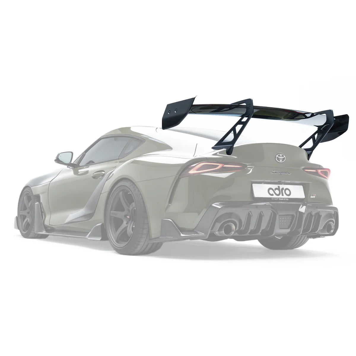 ADRO - AT-P1 Reverse Swan Neck Wing - Toyota GR Supra