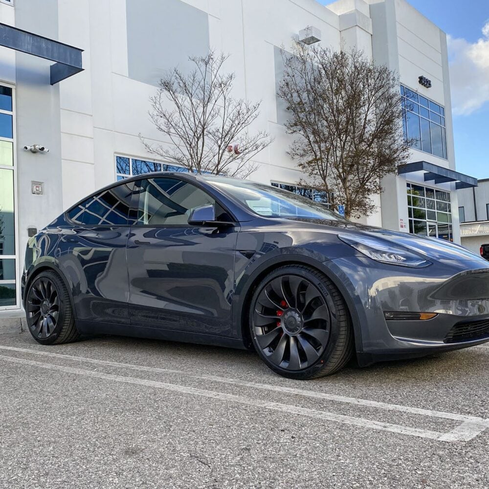 Unplugged Performance - Dual Rate Linear Lowering Spring Set - Tesla Model Y