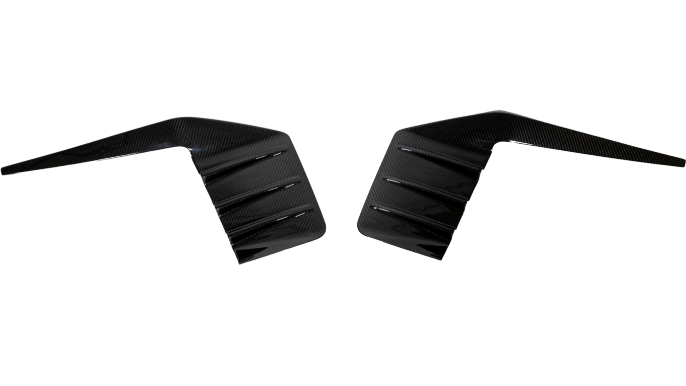 Suvneer Motorsports - MP Designed Carbon Fiber Rear Bumper Fins - BMW G87 M2