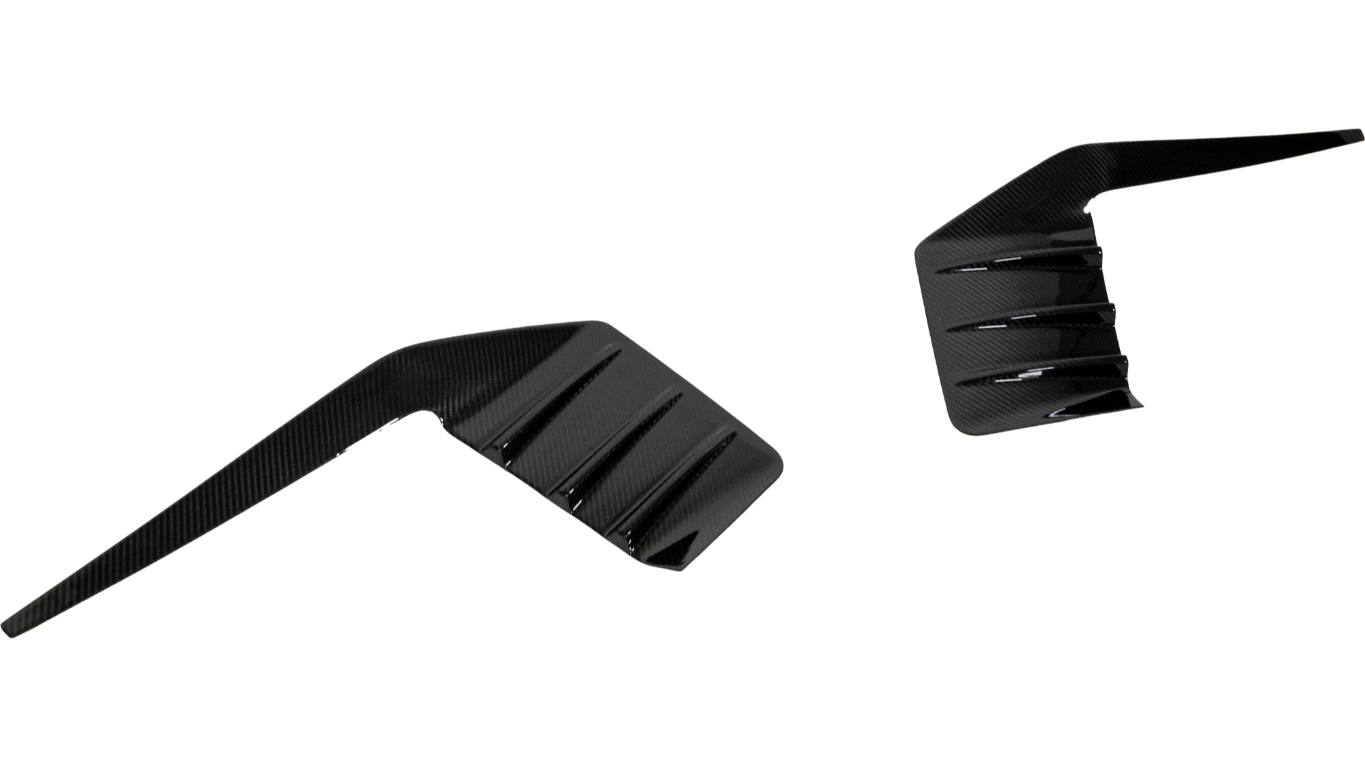 Suvneer Motorsports - MP Designed Carbon Fiber Rear Bumper Fins - BMW G87 M2