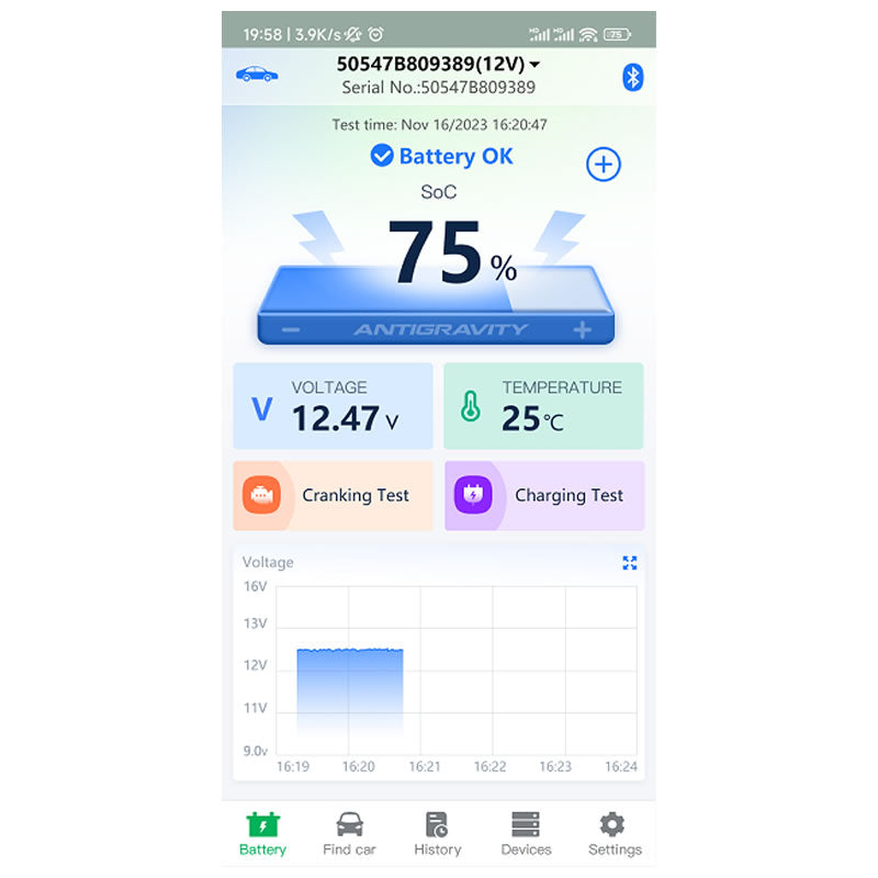 Antigravity - Bluetooth Battery Tracker PLUS
