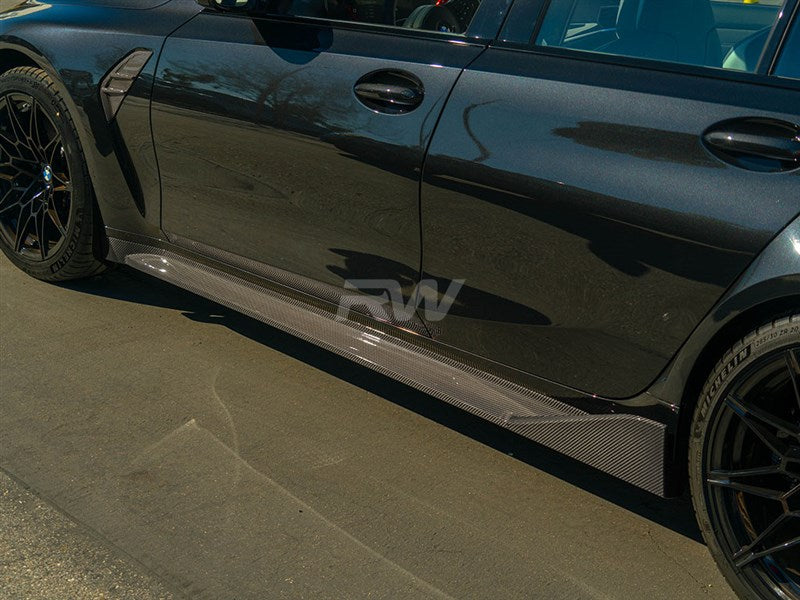 RW Carbon - Performance Carbon Fiber Side Skirt Extensions - BMW G80 M3