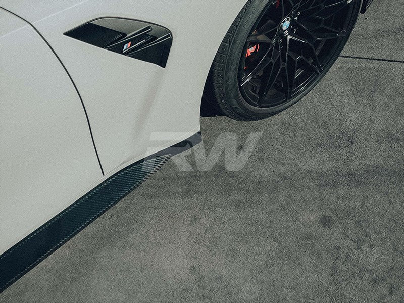 RW Carbon - Performance Carbon Fiber Side Skirt Extensions - BMW G80 M3