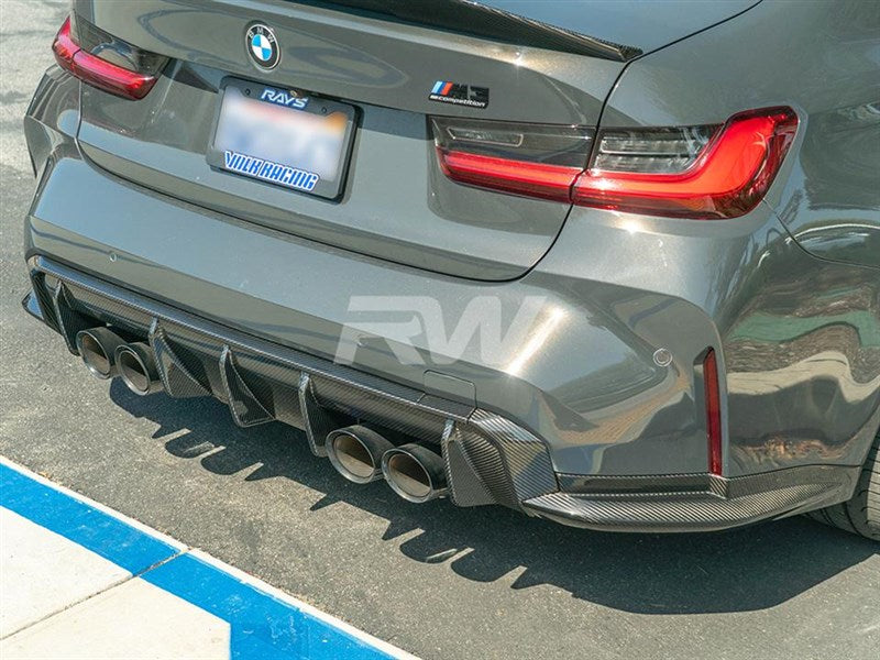 RW Carbon - Carbon Fiber Diffuser Sides - BMW G80 M3