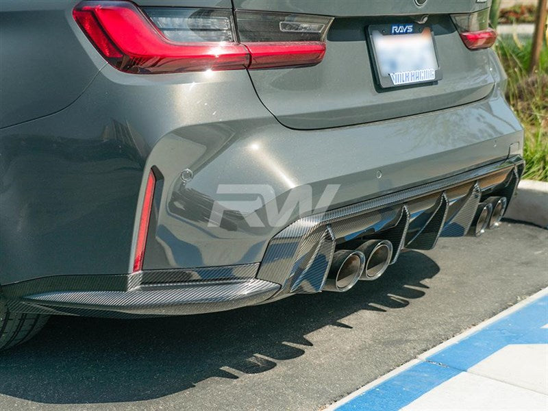 RW Carbon - Carbon Fiber Diffuser Sides - BMW G80 M3