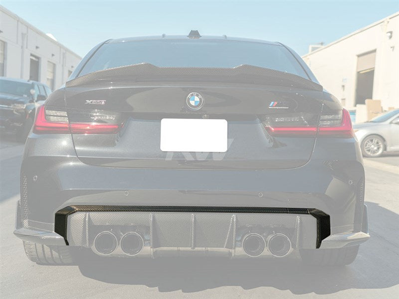 RW Carbon - RWS Carbon Fiber Outer Diffuser Trim - BMW G8X M3/M4