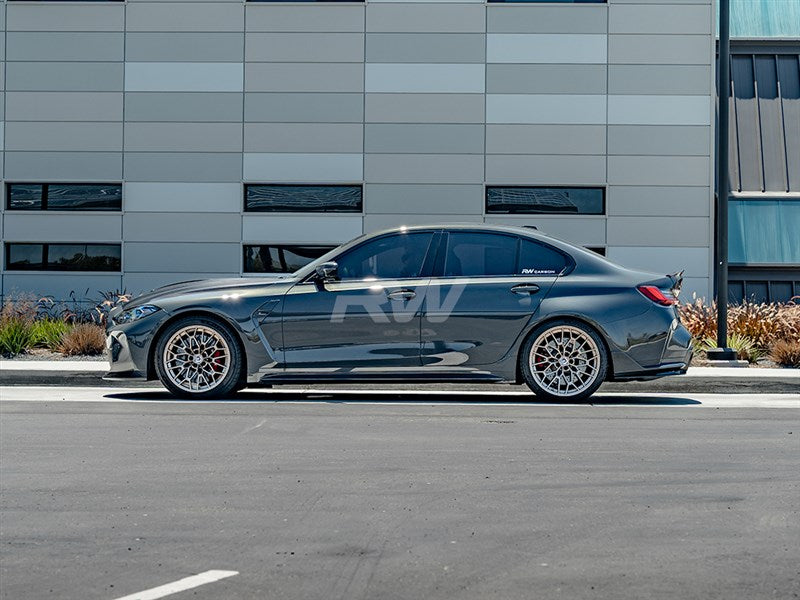 RW Carbon - Carbon Fiber Side Skirt Extensions - BMW G80 M3