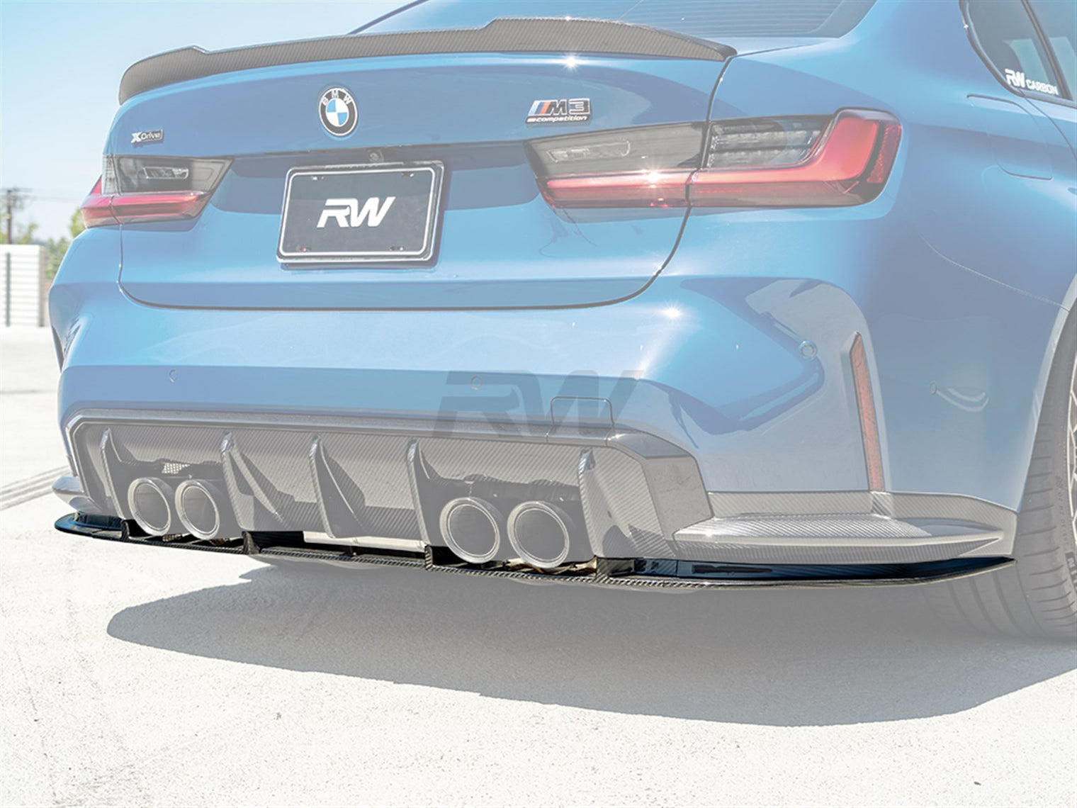 RW Carbon - RWS Carbon Fiber Lower Diffuser - BMW G80 M3