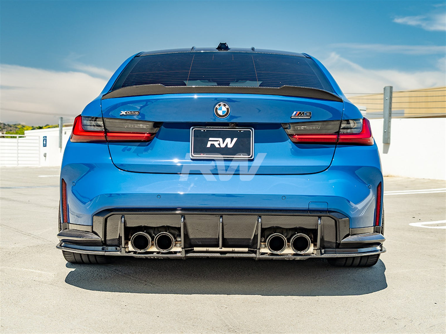 RW Carbon - RWS Carbon Fiber Lower Diffuser - BMW G80 M3