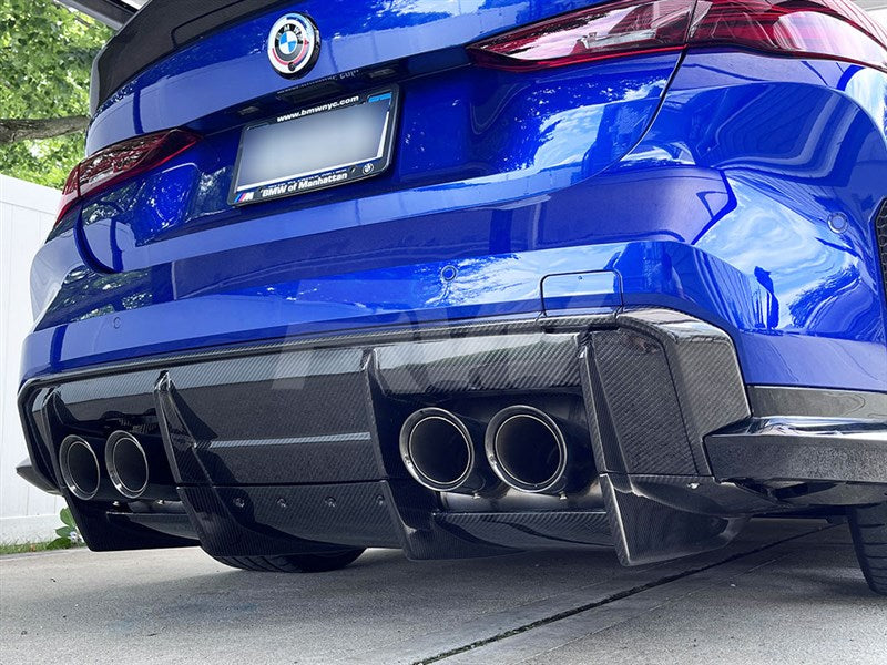 RW Carbon - Carbon Fiber GTX Rear Diffuser/Undertray - BMW G80 M3