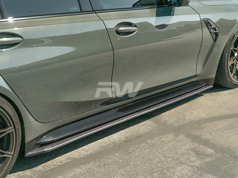 RW Carbon - RWS Carbon Fiber Side Skirt Extensions - BMW G80 M3