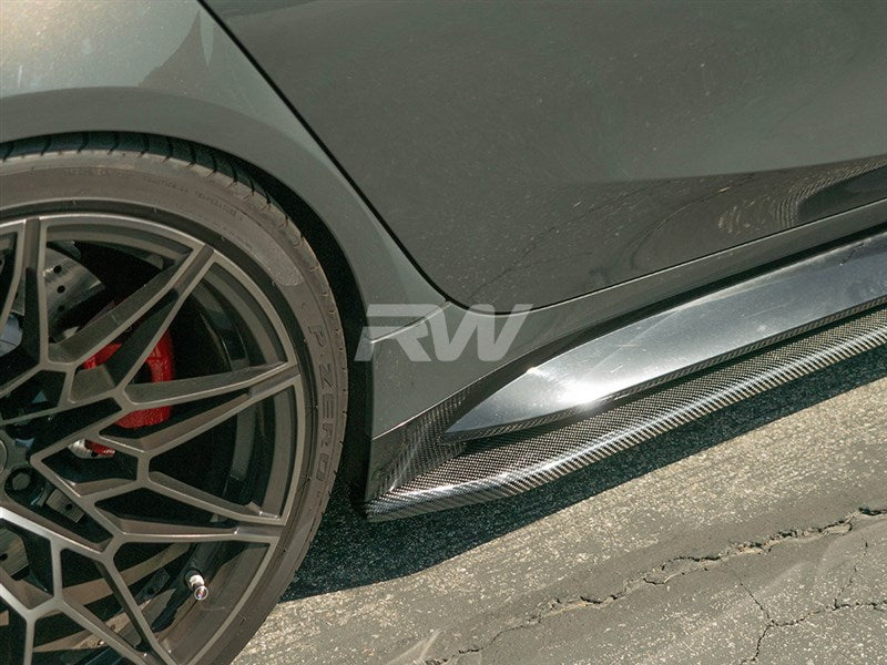 RW Carbon - RWS Carbon Fiber Side Skirt Extensions - BMW G80 M3