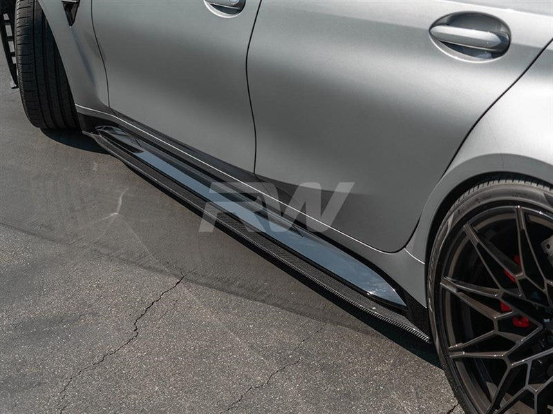 RW Carbon - RWS Carbon Fiber Side Skirt Extensions - BMW G80 M3