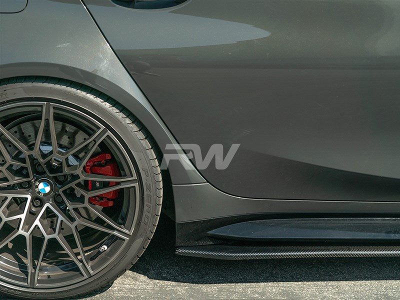 RW Carbon - RWS Carbon Fiber Side Skirt Extensions - BMW G80 M3