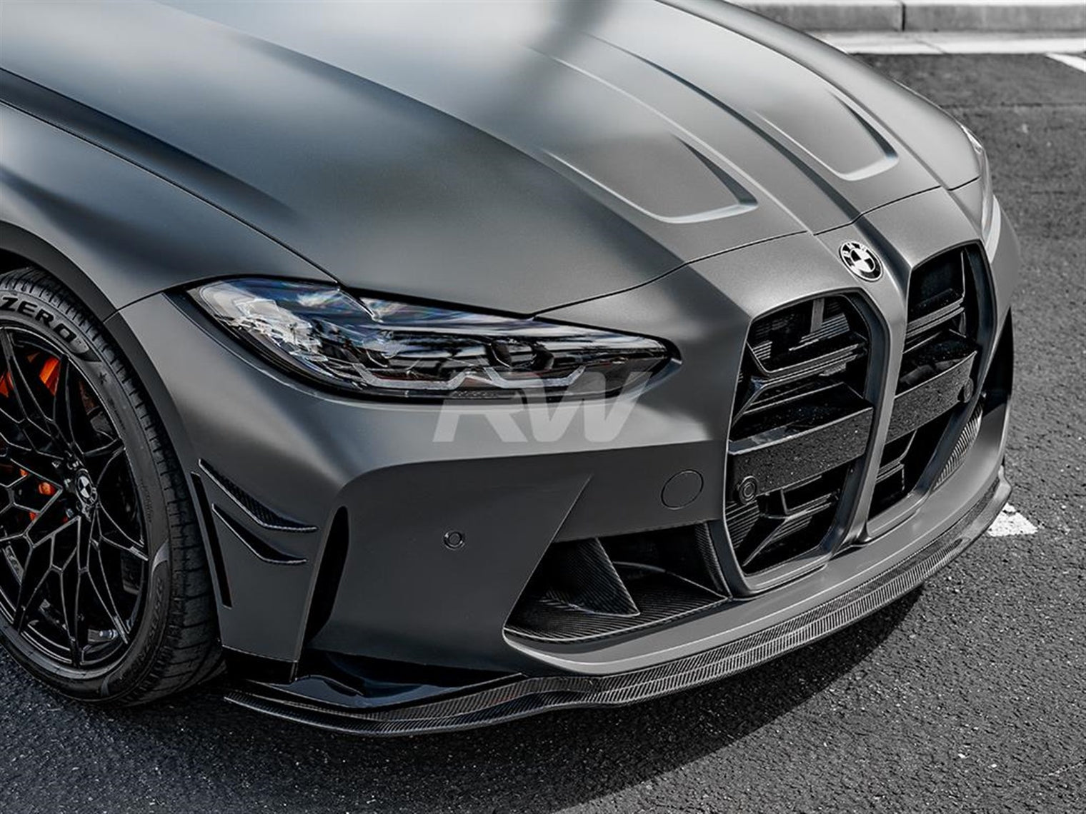 RW Carbon  - RWS Carbon Fiber Front Lip - BMW G8X M3/M4