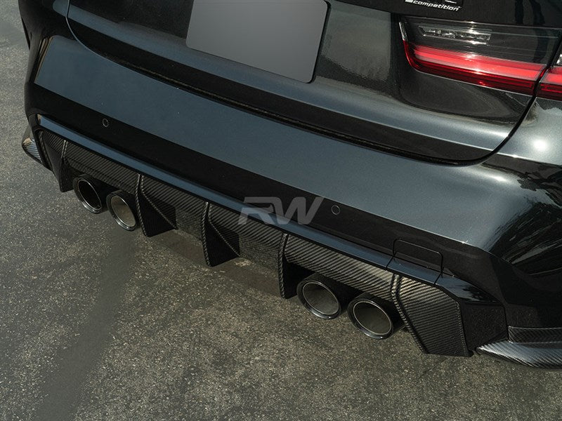 RW Carbon - Type 2 Carbon Fiber Rear Diffuser - BMW G8X M3/M4