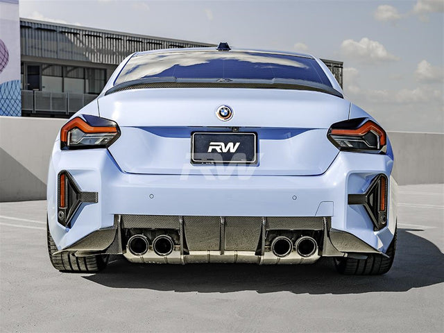 RW Carbon - RWS Dry Carbon Fiber Performance Rear Decklid Spoiler - BMW G87 M2