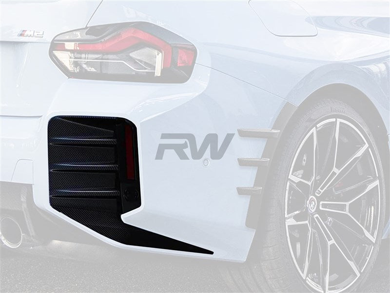 RW Carbon - Carbon Fiber Performance Rear Bumper Trim - BMW G87 M2