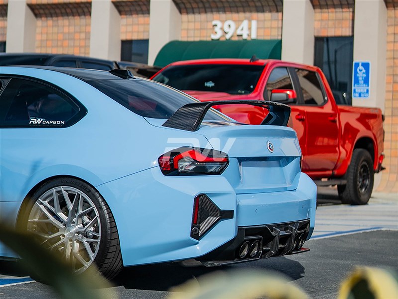 RW Carbon - Carbon Fiber Performance Rear Decklid Spoiler - BMW G87 M2