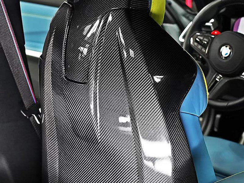 RW Carbon - Carbon Fiber Seat Back Cover Set - BMW G87 M2