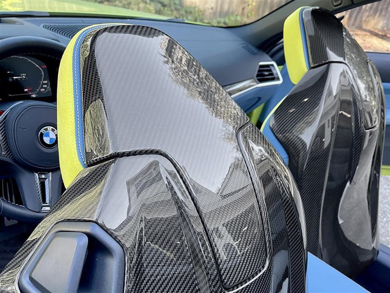 RW Carbon - Carbon Fiber Seat Back Cover Set - BMW G87 M2