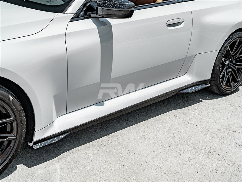 RW Carbon - Forged Carbon Fiber GTX Side Skirt Extensions - BMW G87 M2