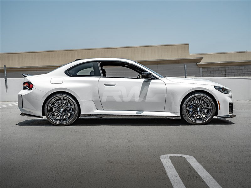 RW Carbon - Forged Carbon Fiber GTX Side Skirt Extensions - BMW G87 M2