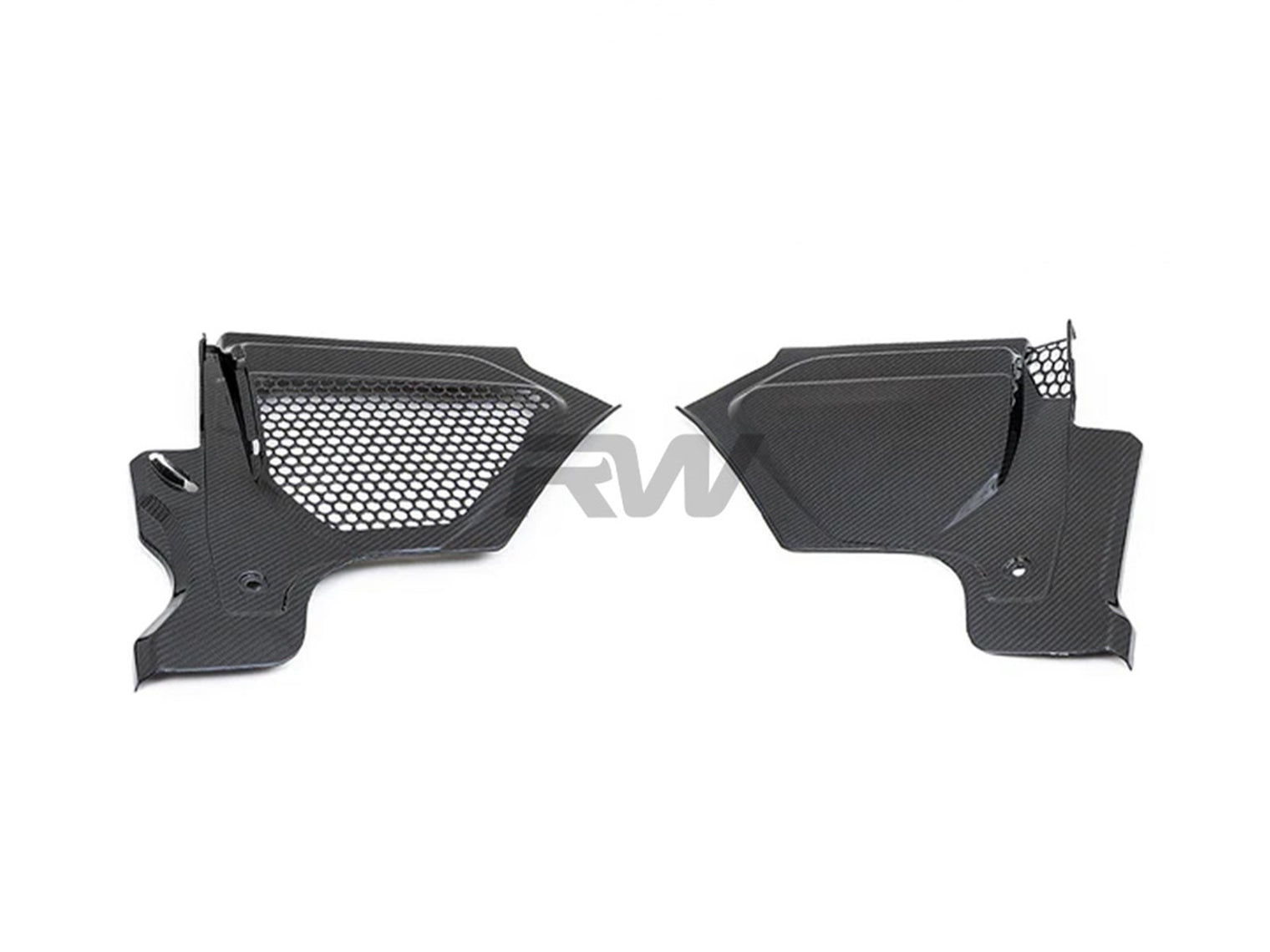 RW Carbon - Carbon Fiber Engine Cowl Panel Trim Set - BMW G8X M2/M3/M4