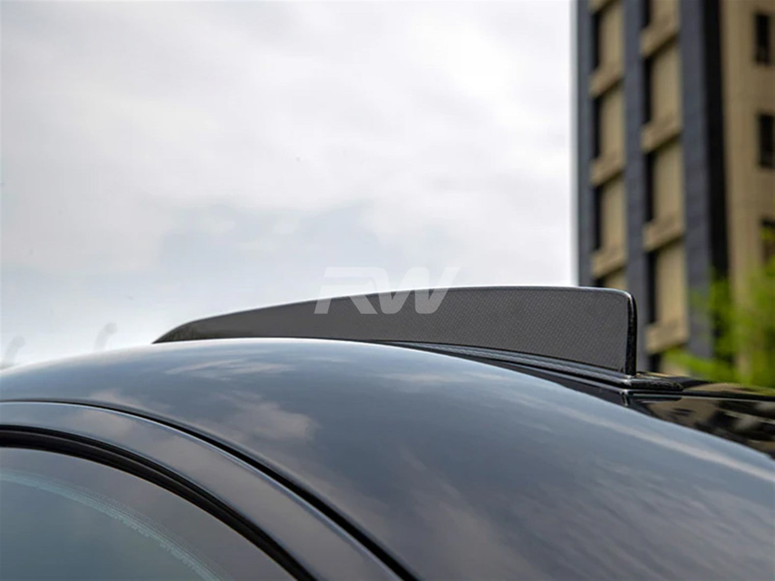 RW Carbon - Carbon Fiber Roof Spoiler Fin Set - G87 M2