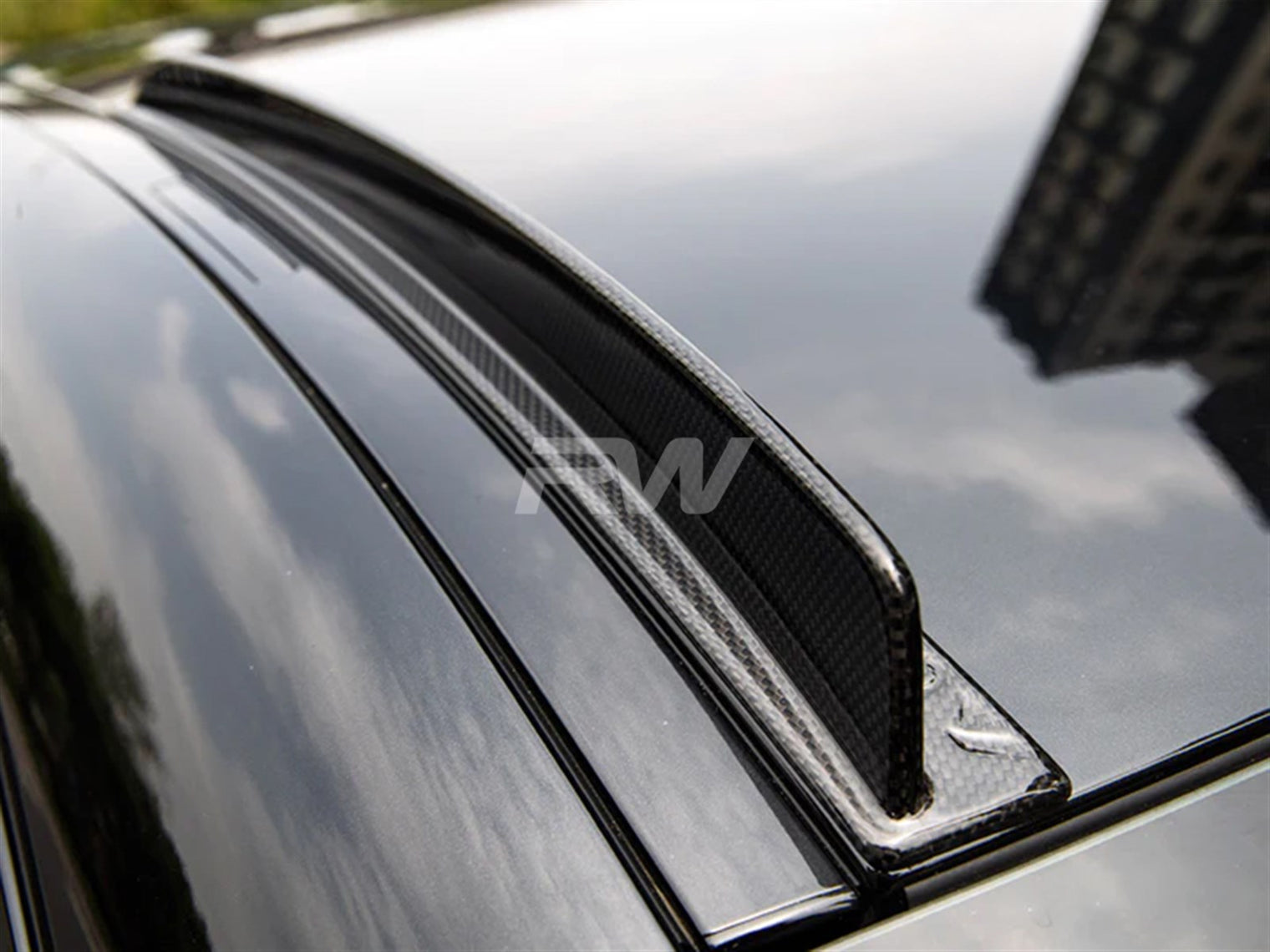 RW Carbon - Carbon Fiber Roof Spoiler Fin Set - G87 M2