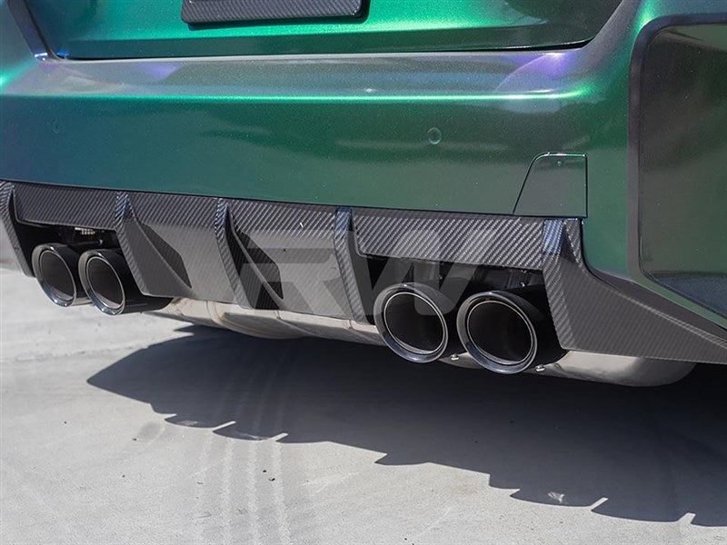 RW Carbon - Carbon Fiber Performance Rear Diffuser - BMW G87 M2