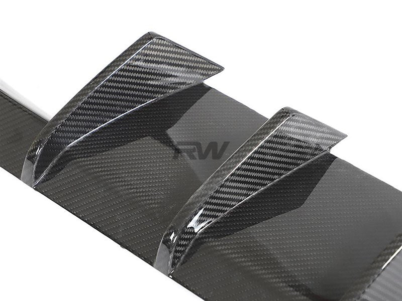 RW Carbon - RWS Carbon Fiber Performance 3-Piece Rear Diffuser - BMW G87 M2