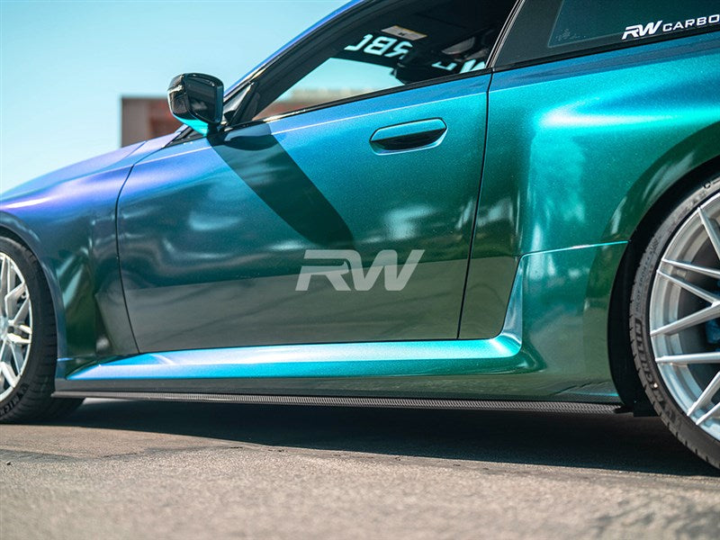 RW Carbon - RS Dry Carbon Fiber Side Skirt Extensions - BMW G87 M2