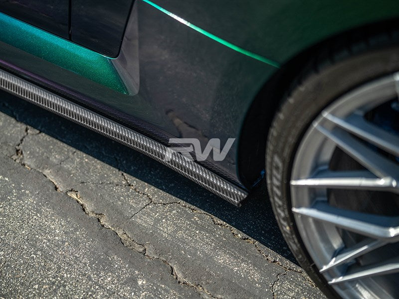 RW Carbon - RS Dry Carbon Fiber Side Skirt Extensions - BMW G87 M2