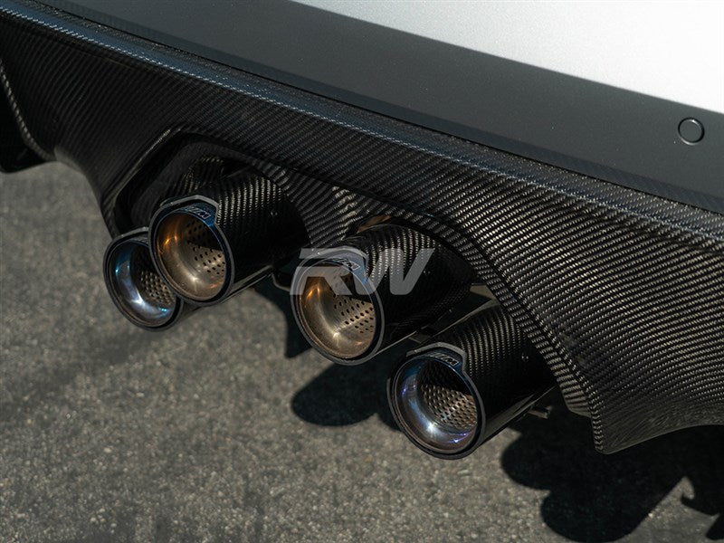 RW Carbon - Performance Carbon Fiber Exhaust Cover - BMW G8X M3/M4