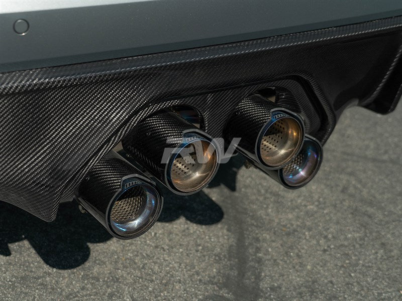 RW Carbon - Performance Carbon Fiber Exhaust Cover - BMW G8X M3/M4