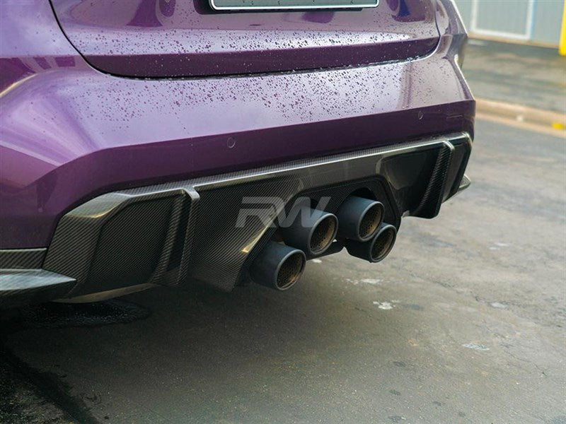 RW Carbon - Performance Carbon Fiber Exhaust Cover - BMW G8X M3/M4