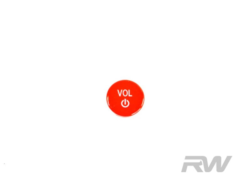 RW Carbon - Bright Red Audio Volume Button - BMW F/G-Chassis