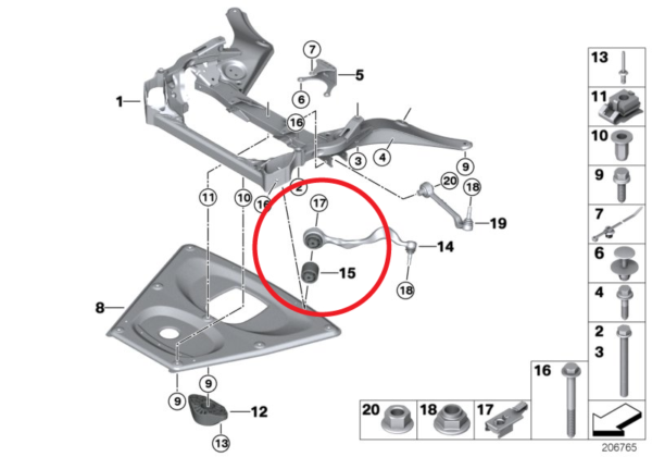 KMP - Uniball/Thrust Arm Bushing Kit - BMW E9X M3