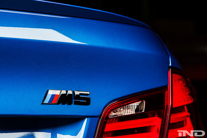 iND f10 m5 painted trunk emblem - iND Distribution