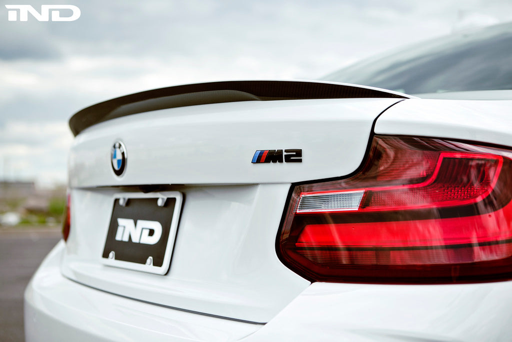 iND f87 m2 painted trunk emblem - iND Distribution