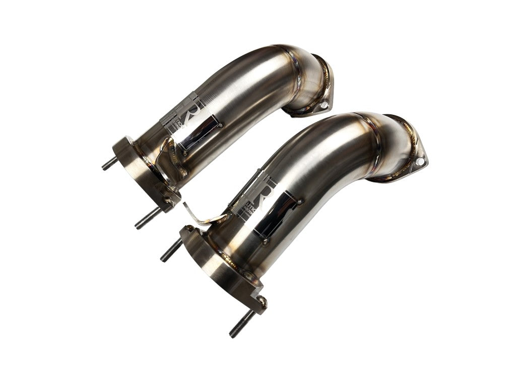 Evolution Racewerks - Sport Series High-Flow Catted Downpipes (Stainless, Full Set) - BMW F95/F96 X5M/X6M