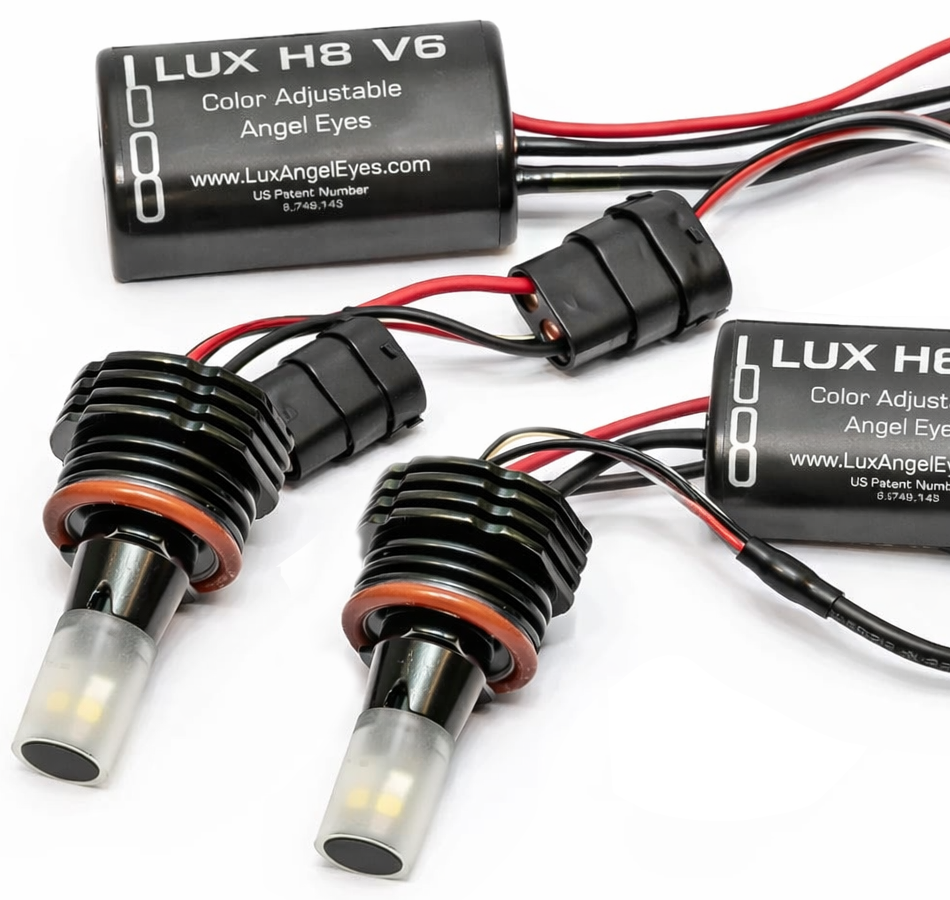 LUX - H8 V6 Color Adjustable Angel Eye Kit - BMW E82 1M