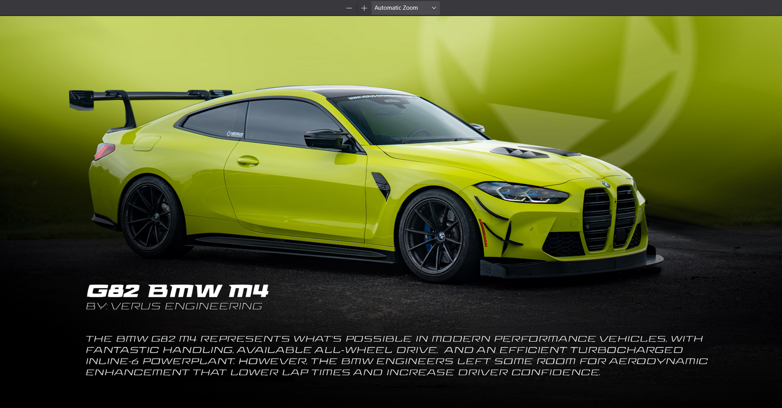 Verus Engineering - Ventus 2 Aerodynamic Kit - BMW G82 M4