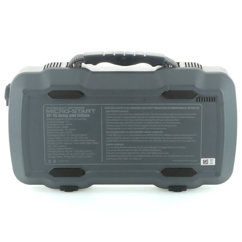 Antigravity - XP-15 Micro-Start Lithium Jump-Starter Portable Power Supply