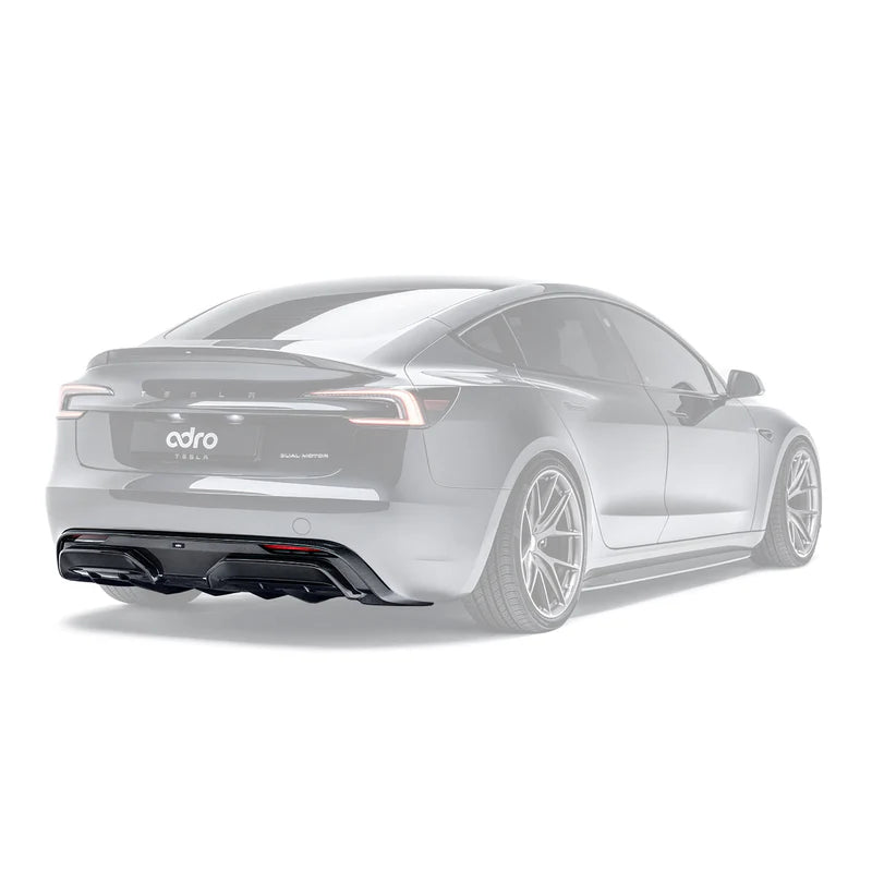 ADRO - Premium Prepreg Carbon Fiber Rear Diffuser - Tesla Model 3 Highland
