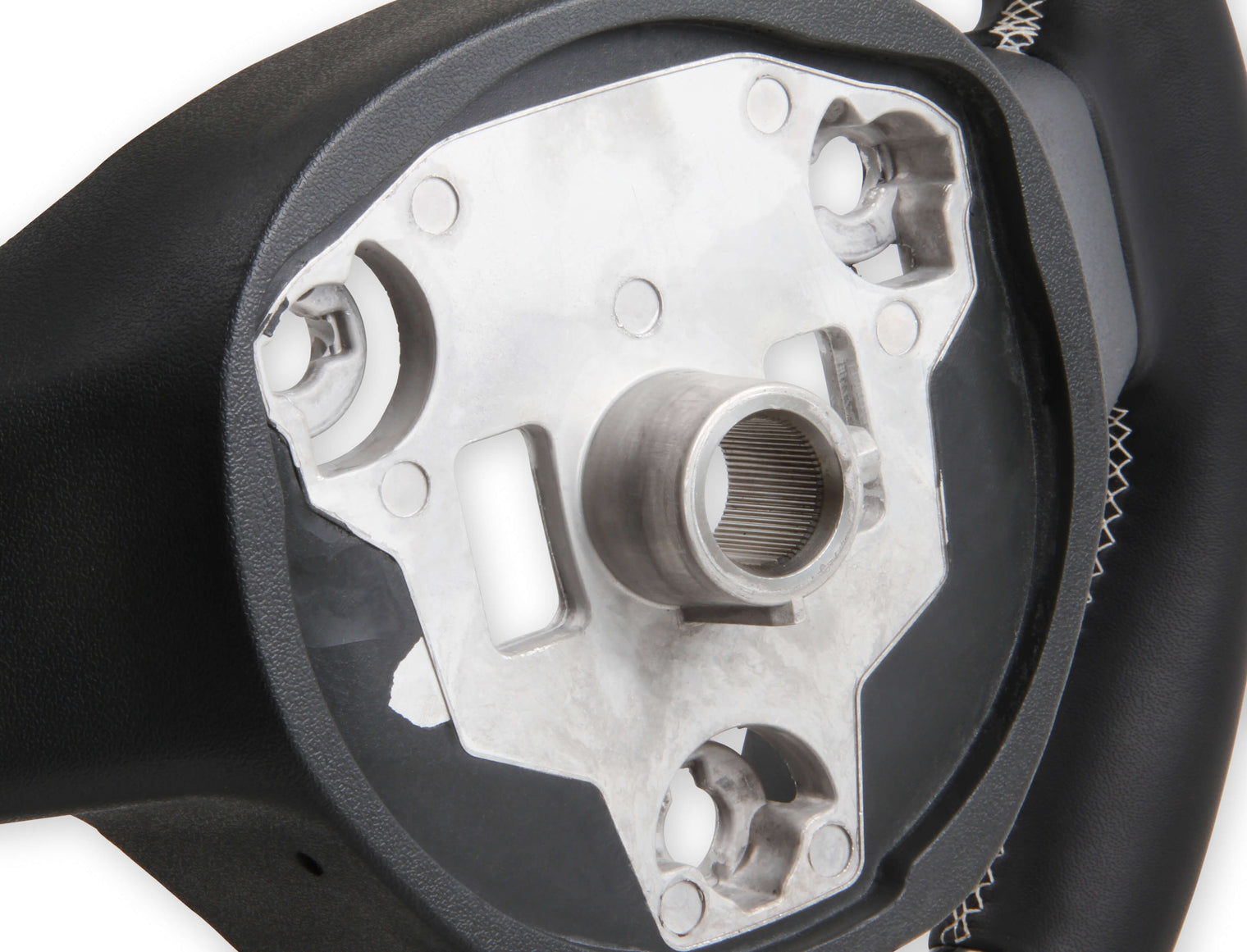 Rekudo - Carbon Fiber Steering Wheel w/ Leather Grips - Tesla Model 3/Model Y