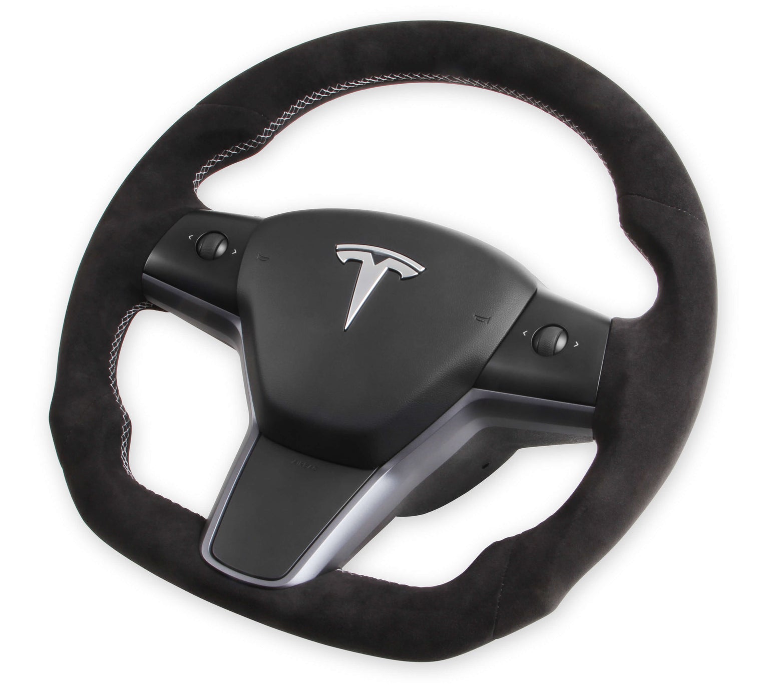 Rekudo - Alcantara Steering Wheel - Tesla Model 3/Model Y