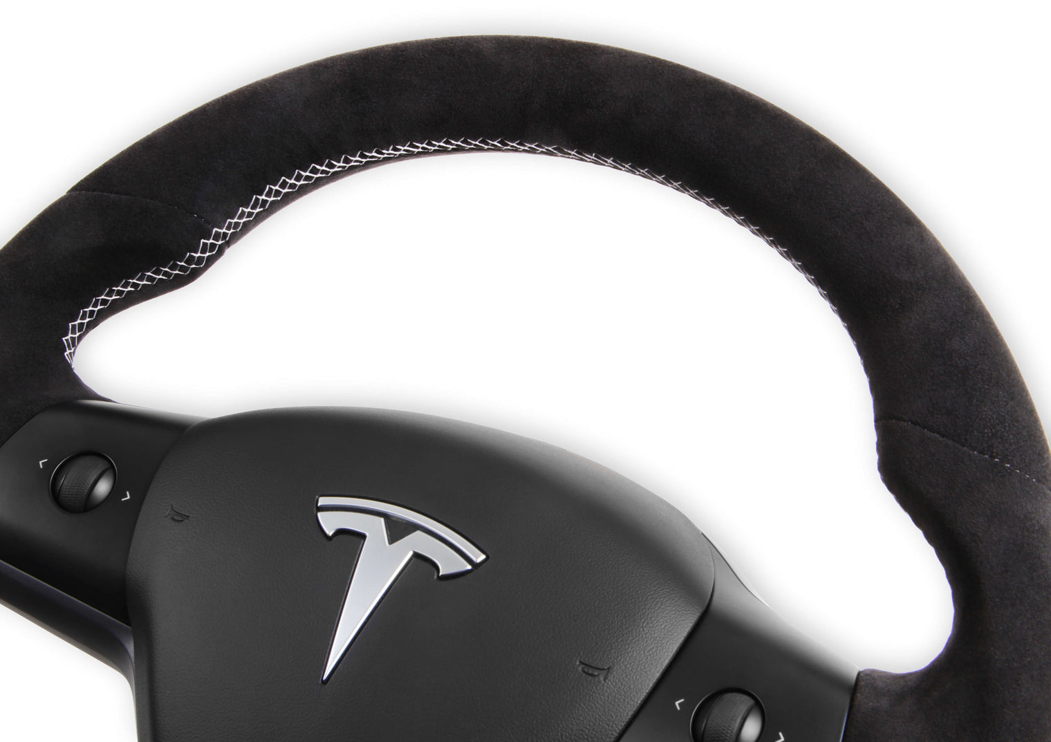 Rekudo - Alcantara Steering Wheel - Tesla Model 3/Model Y